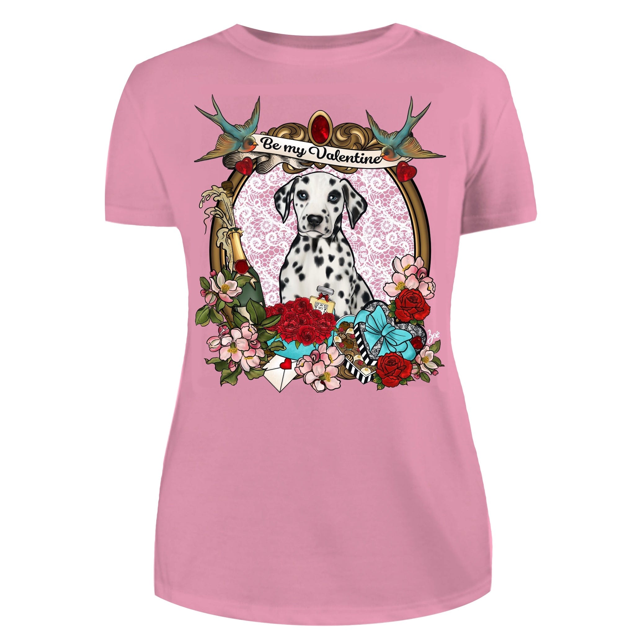 MYTi23 - Pets Heads Philosophy T-Shirt XS Valentine Damen Shirt Dalmatiner Hundeshirt Hundefans