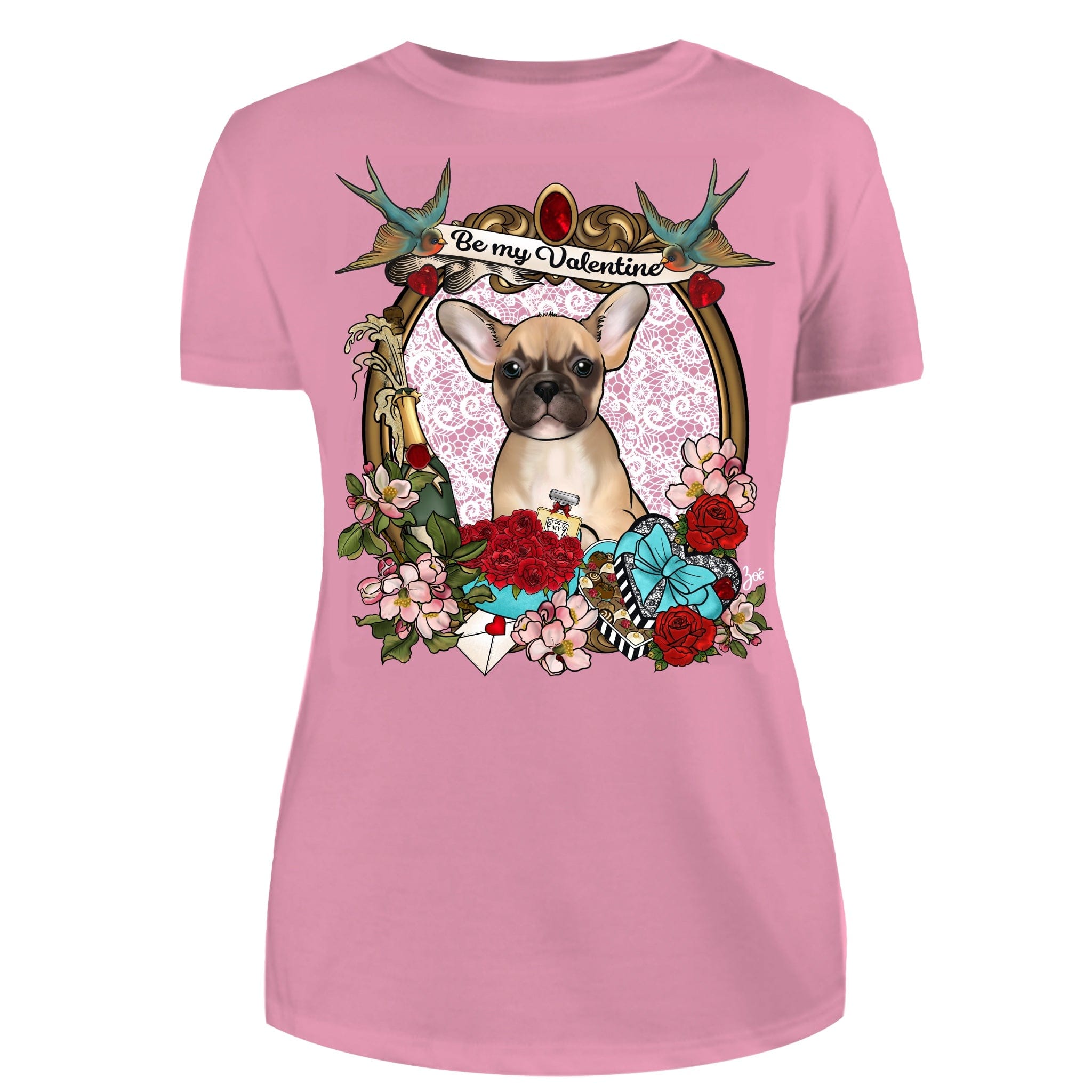 MYTi23 - Pets Heads Philosophy T-Shirt XS Valentine Damen Shirt Frenchie Hundeshirt Hundefans