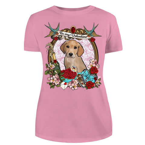 MYTi23 - Pets Heads Philosophy T-Shirt XS Valentine Damen Shirt Golden Retriever Hundeshirt Hundefans