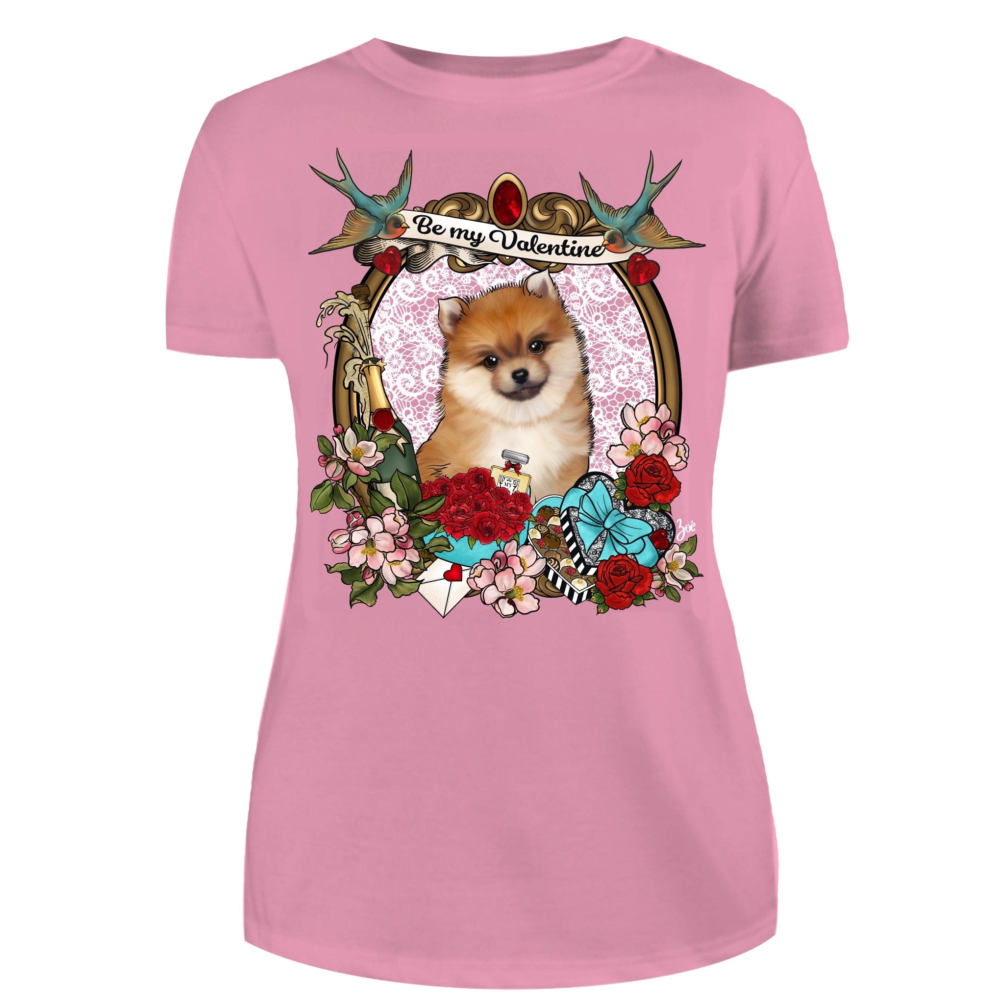 MYTi23 - Pets Heads Philosophy T-Shirt XS Valentine Damen Shirt Pommeraner Hundeshirt Hundefans
