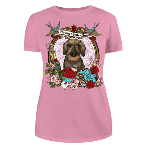 MYTi23 - Pets Heads Philosophy T-Shirt XS Valentine Damen Shirt Rauhaardackel Hundeshirt Hundefans