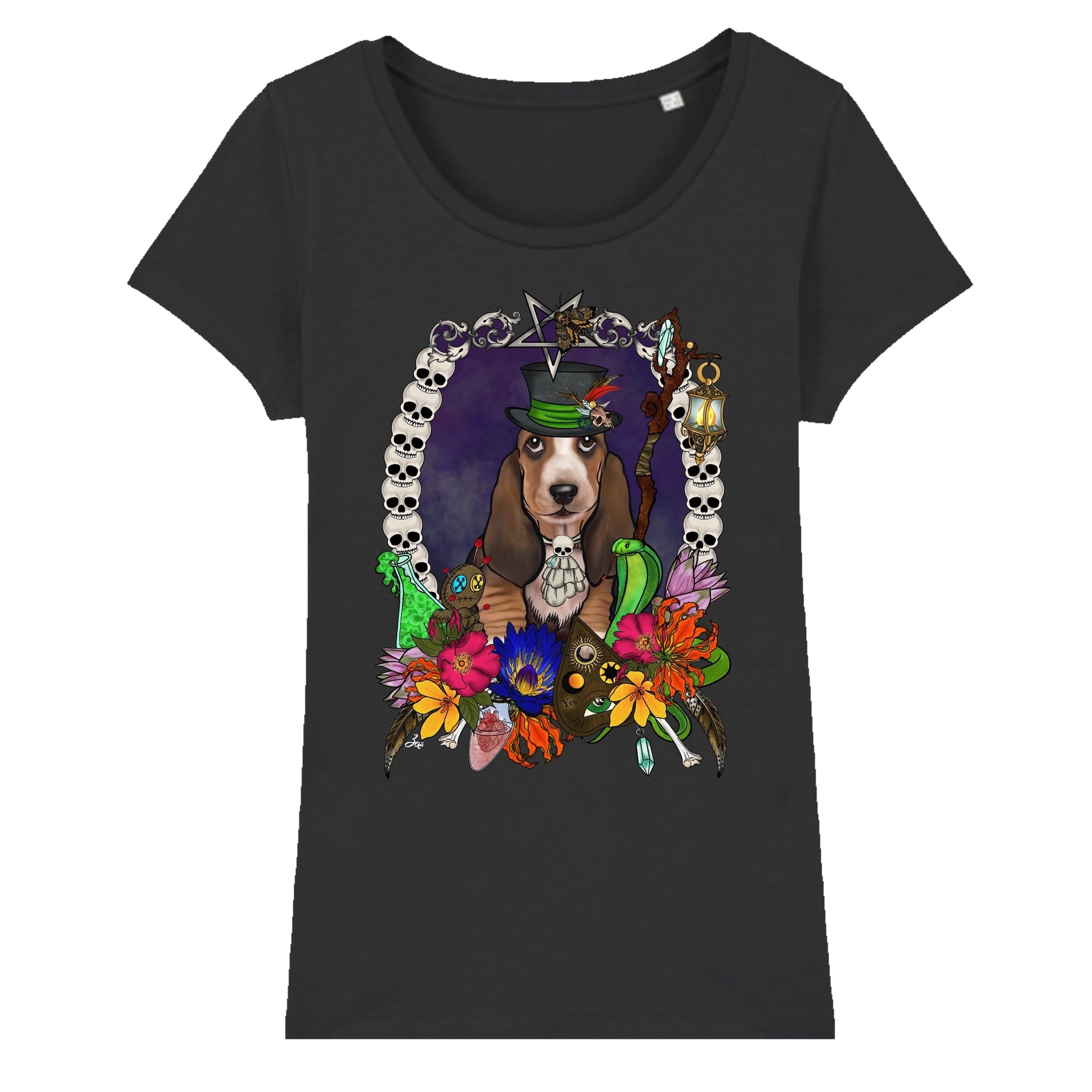 MYTi23 - Pets Heads Philosophy T-Shirt XS Voodoo Damen Shirt Basset Hundeshirt Hundefans