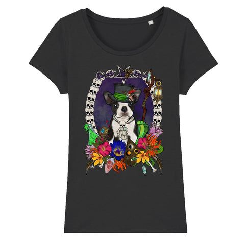 MYTi23 - Pets Heads Philosophy T-Shirt XS Voodoo Damen Shirt Boston Terrier Hundeshirt Hundefans