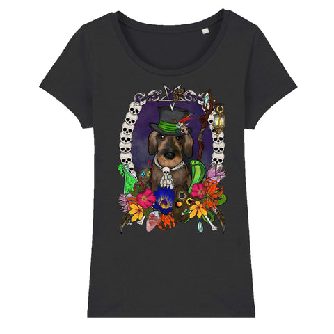 MYTi23 - Pets Heads Philosophy T-Shirt XS Voodoo Damen Shirt Rauhaardackel Hundeshirt Hundefans