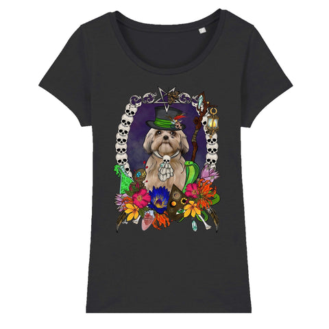 MYTi23 - Pets Heads Philosophy T-Shirt XS Voodoo Damen Shirt Shih Tzu Hundeshirt Hundefans