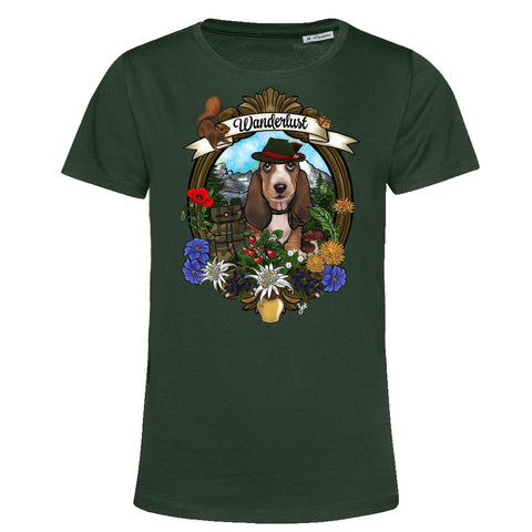 MYTi23 - Pets Heads Philosophy T-Shirt XS Wanderlust Damen Shirt Basset Hundeshirt Hundefans