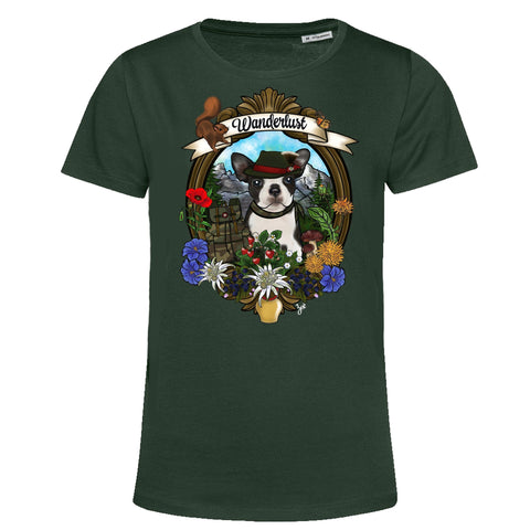 MYTi23 - Pets Heads Philosophy T-Shirt XS Wanderlust Damen Shirt Boston Terrier Hundeshirt Hundefans