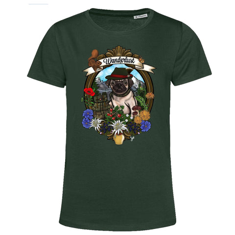 MYTi23 - Pets Heads Philosophy T-Shirt XS Wanderlust Damen Shirt Mops Hundeshirt Hundefans