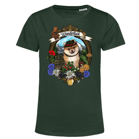 MYTi23 - Pets Heads Philosophy T-Shirt XS Wanderlust Damen Shirt Pommeraner Hundeshirt Hundefans