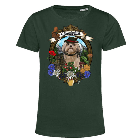 MYTi23 - Pets Heads Philosophy T-Shirt XS Wanderlust Damen Shirt Shih Tzu Hundeshirt Hundefans