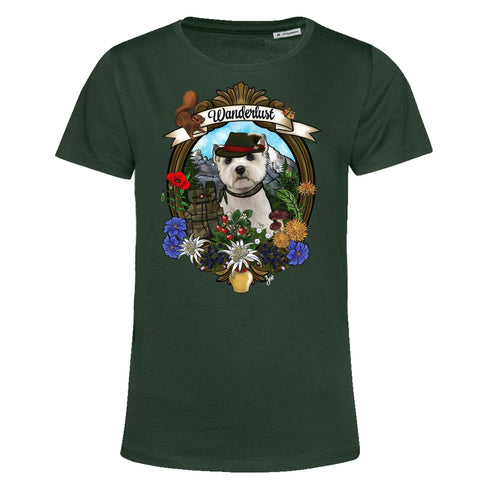 MYTi23 - Pets Heads Philosophy T-Shirt XS Wanderlust Damen Shirt Westie Hundeshirt Hundefans