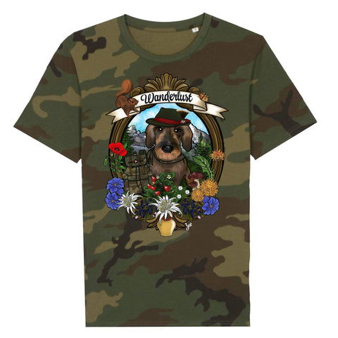 MYTi23 - Pets Heads Philosophy T-Shirt XS Wanderlust Unisex Shirt Rauhaardackel Hundeshirt Hundefans