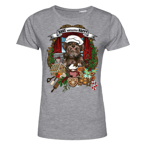 MYTi23 - Pets Heads Philosophy T-Shirt XS Weihnachtsbäckerei Damen Shirt Bolonka Hundeshirt Hundefans