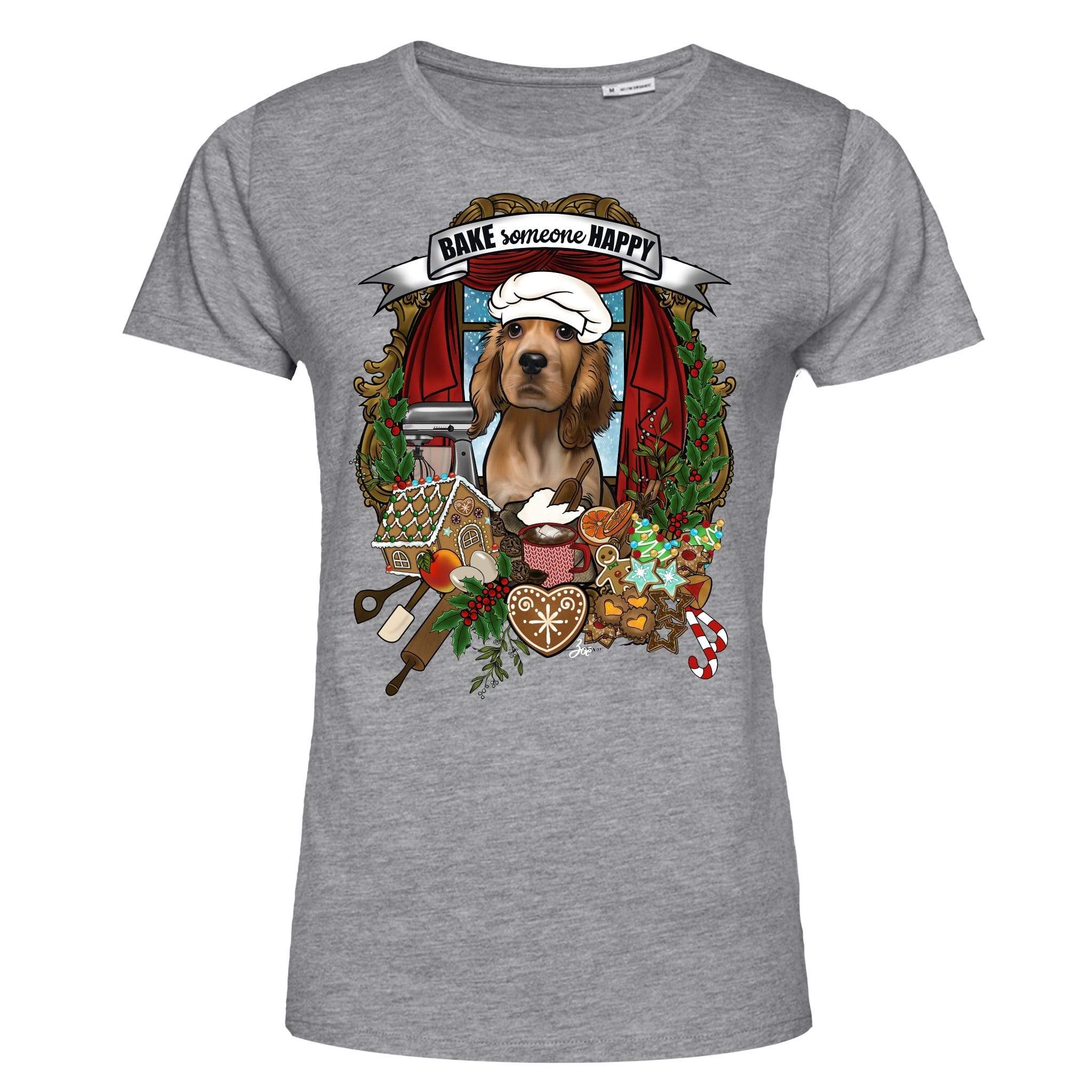 MYTi23 - Pets Heads Philosophy T-Shirt XS Weihnachtsbäckerei Damen Shirt Cocker Hundeshirt Hundefans