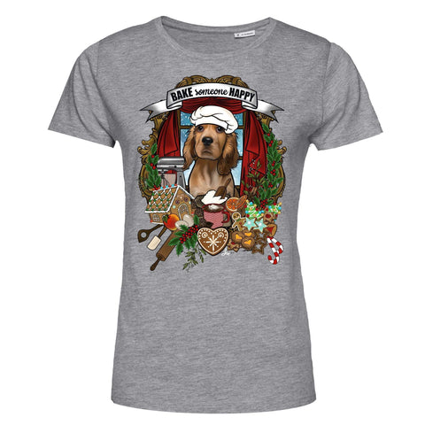 MYTi23 - Pets Heads Philosophy T-Shirt XS Weihnachtsbäckerei Damen Shirt Cocker Hundeshirt Hundefans