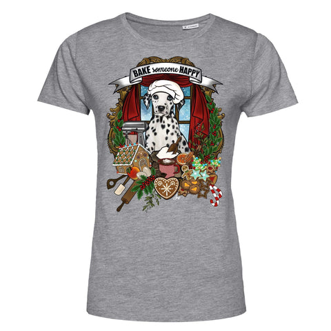 MYTi23 - Pets Heads Philosophy T-Shirt XS Weihnachtsbäckerei Damen Shirt Dalmatiner Hundeshirt Hundefans