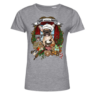 MYTi23 - Pets Heads Philosophy T-Shirt XS Weihnachtsbäckerei Damen Shirt Frenchie Hundeshirt Hundefans