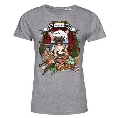 MYTi23 - Pets Heads Philosophy T-Shirt XS Weihnachtsbäckerei Damen Shirt Frenchie Hundeshirt Hundefans