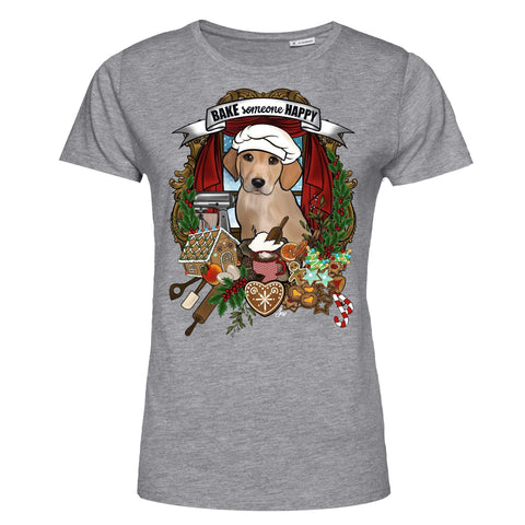 MYTi23 - Pets Heads Philosophy T-Shirt XS Weihnachtsbäckerei Damen Shirt Golden Retriever Hundeshirt Hundefans