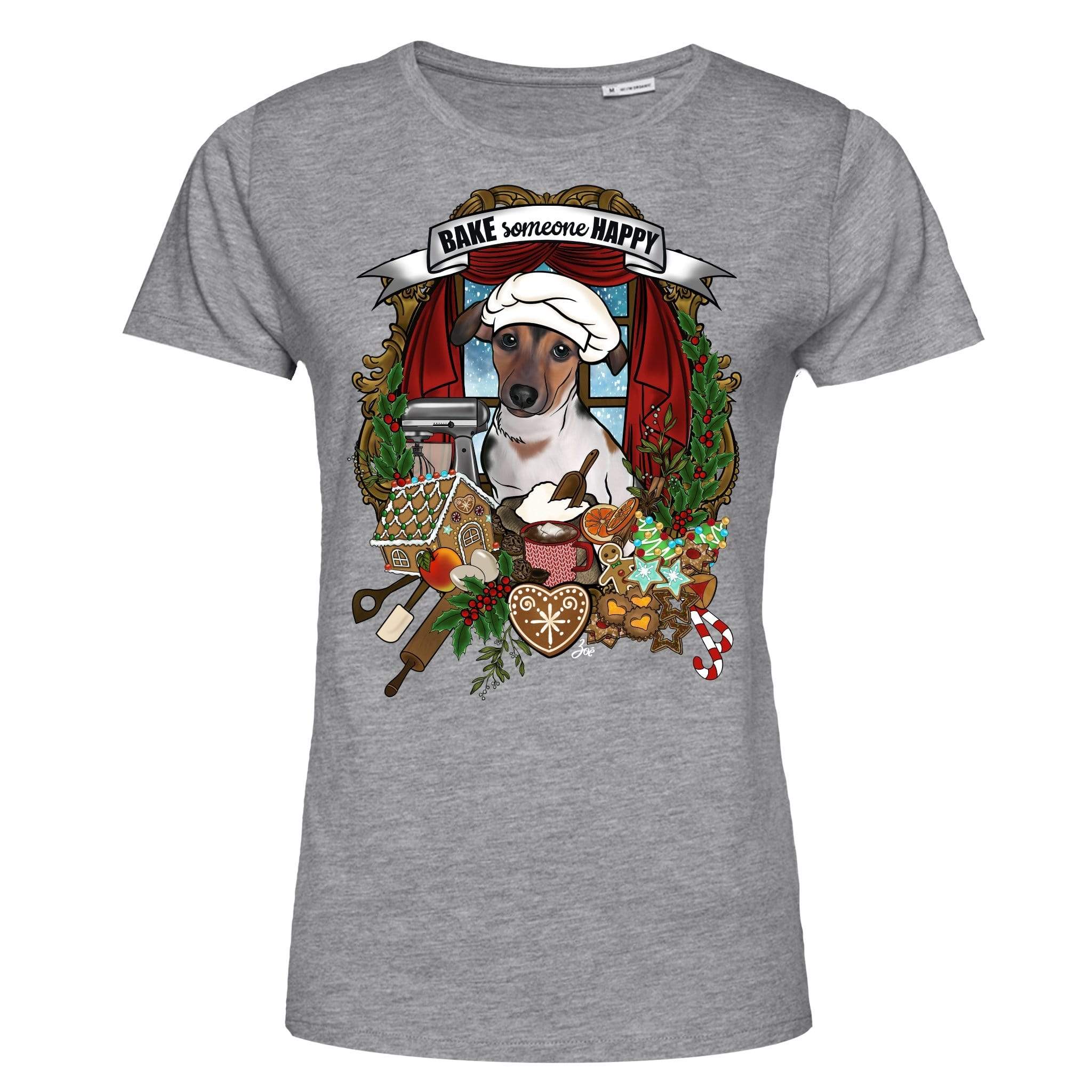 MYTi23 - Pets Heads Philosophy T-Shirt XS Weihnachtsbäckerei Damen Shirt Jack Russel Hundeshirt Hundefans