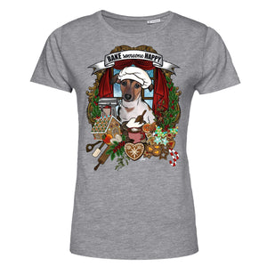MYTi23 - Pets Heads Philosophy T-Shirt XS Weihnachtsbäckerei Damen Shirt Jack Russel Hundeshirt Hundefans