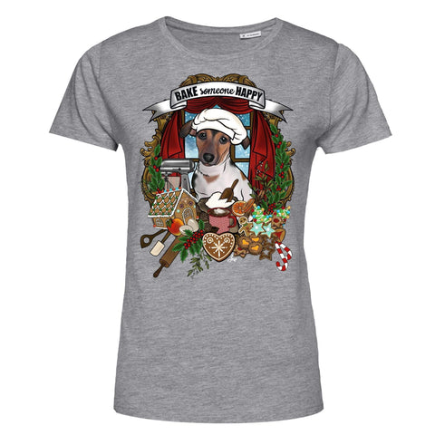 MYTi23 - Pets Heads Philosophy T-Shirt XS Weihnachtsbäckerei Damen Shirt Jack Russel Hundeshirt Hundefans