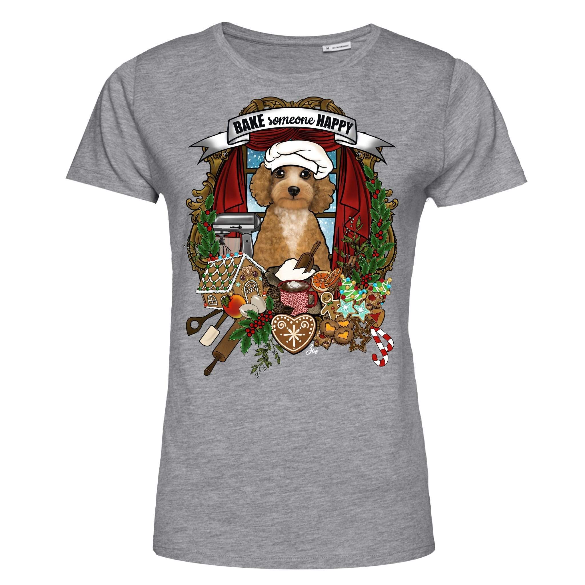 MYTi23 - Pets Heads Philosophy T-Shirt XS Weihnachtsbäckerei Damen Shirt Pudel Hundeshirt Hundefans
