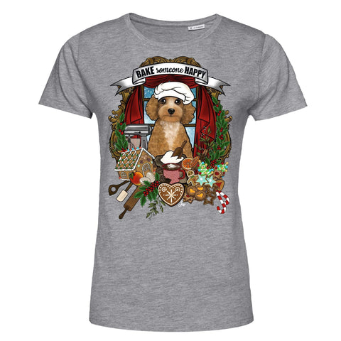MYTi23 - Pets Heads Philosophy T-Shirt XS Weihnachtsbäckerei Damen Shirt Pudel Hundeshirt Hundefans