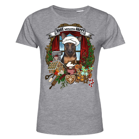 MYTi23 - Pets Heads Philosophy T-Shirt XS Weihnachtsbäckerei Damen Shirt Schäferhund Hundeshirt Hundefans